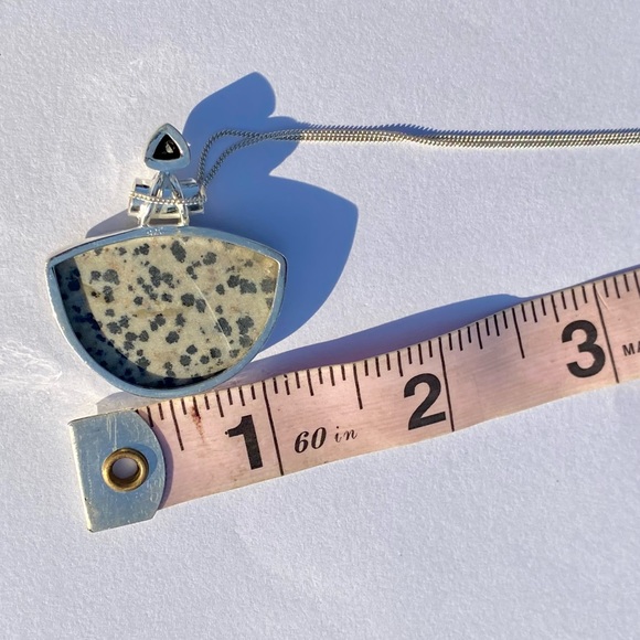 Dalmatian Jasper & Onyx Necklace - Picture 16 of 16